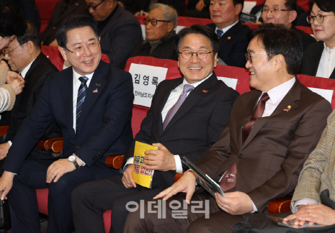 [포토]대화하는 우원식-강기정-김영록