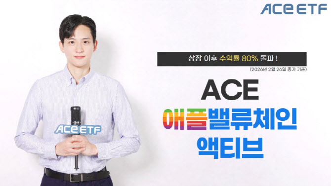 ACE 애플밸류체인액티브 ETF, 상장 이후 수익률 80% 돌파