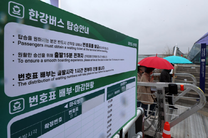 [포토]전구간 운행 재개한 한강버스
