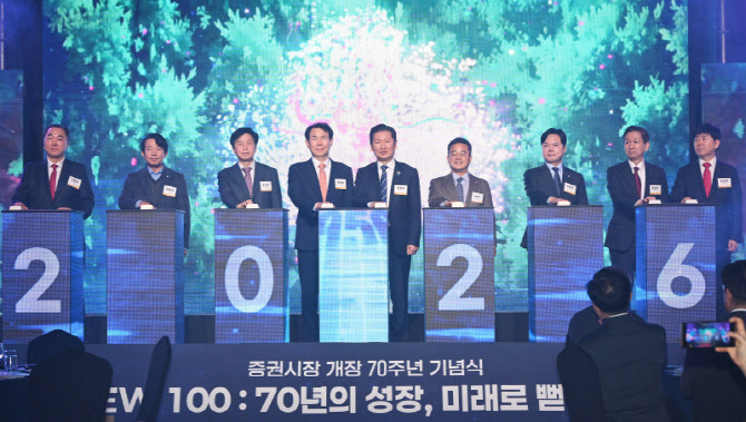 [포토]증권시장 개장 70주년 기념식