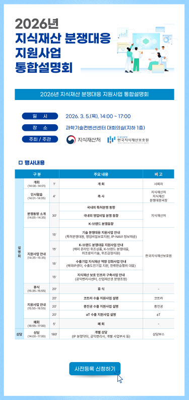 지재처 "기업, 지식재산 분쟁에 선제적으로 대응"