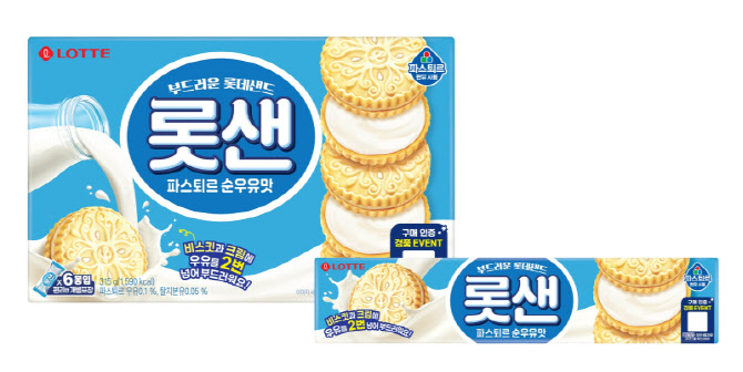 롯데샌드·포키 극세 `파스퇴르 순우유·멜론 맛` 나왔다