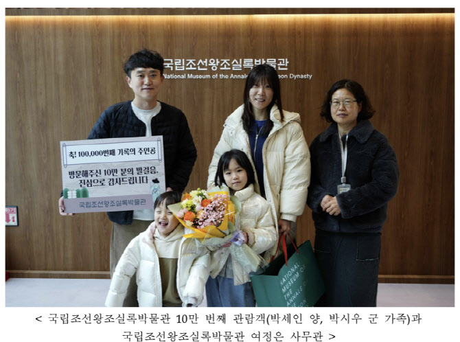 평창 '조선왕조실록박물관', 10개월 만에 10만 관람객 돌파