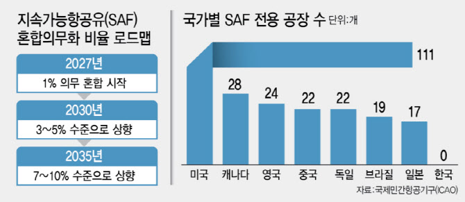 “SAF 의무화만 앞세우면 수입의존 심화…지원 받쳐줘야"