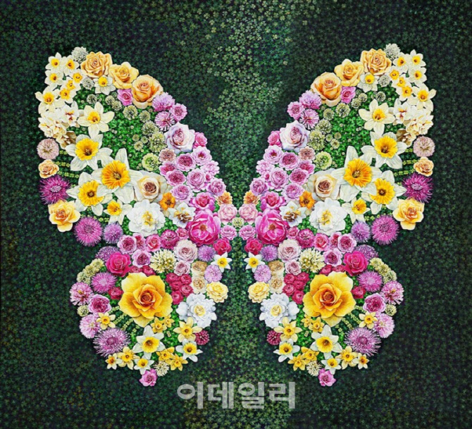 [포토] 나비화가 김홍년, 토포하우스 개인전