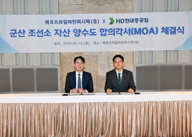 HD현대重, 군산조선소 HJ중공업 최대주주에 매각한다