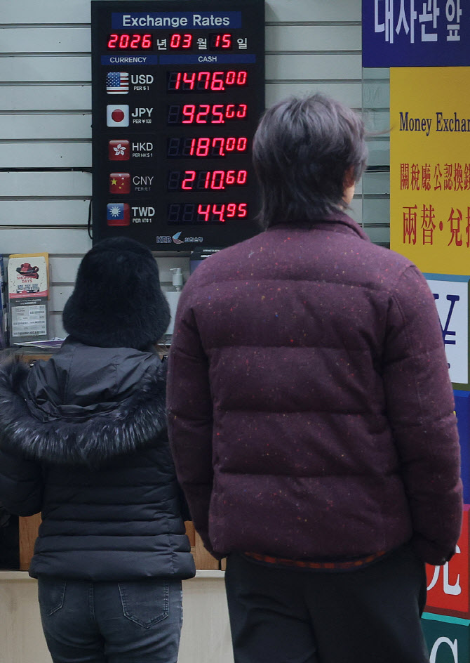 [포토]중동 전쟁에 2주간 환율 평균 1470원...원화 가치 하락