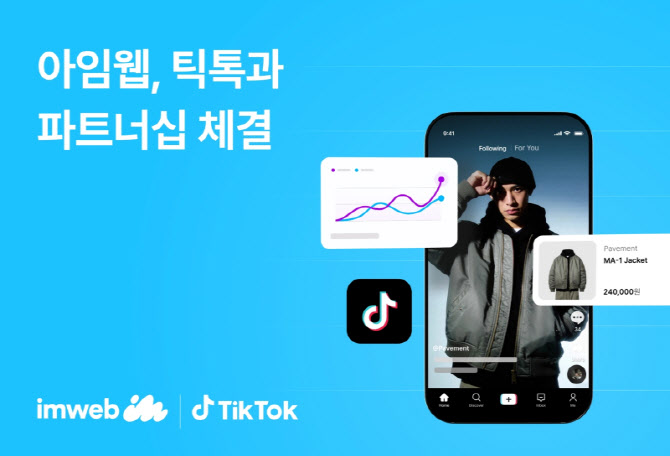 아임웹, 틱톡과 맞손...자사몰 광고 연동 ‘원클릭’ 지원