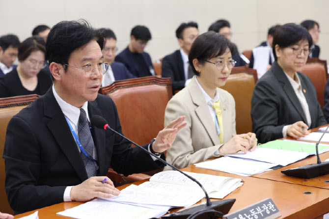 [포토]연금개혁특위, '답변하는 김영훈 장관'