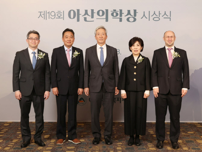 이호영 서울약대·김승업 연세의대 교수 아산의학상 수상