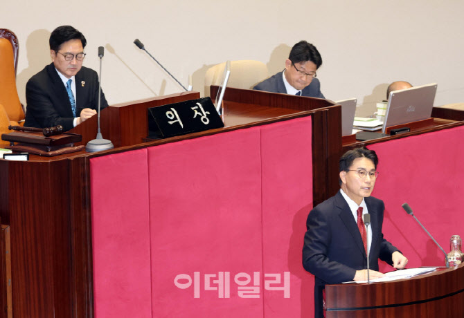 [포토]윤상현 의원, '공소청법안(대안) 무제한 토론'