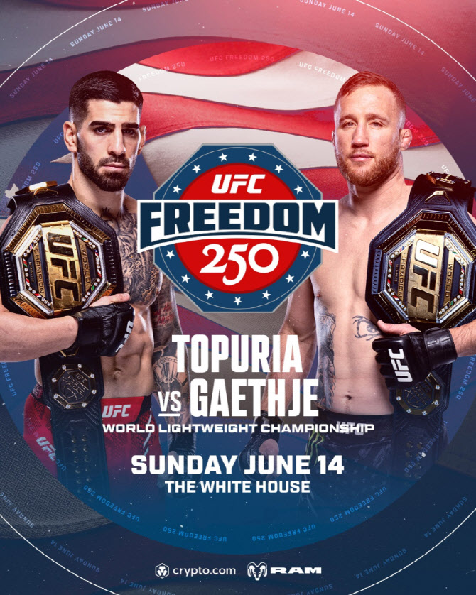 백악관 최초 UFC 대회, ‘무허가 논란’ 넘겼다...공식 대회 인정