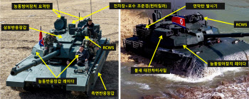 北 첫 공개 '천마-20'은?…드론·미사일 막는 '능동방어 전차'