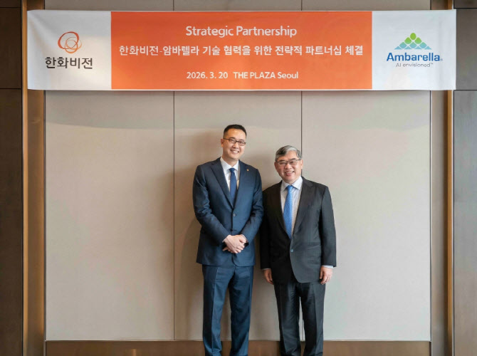 한화비전, 암바렐라와 'AI 영상보안' 맞손…차세대 SoC 공동 개발