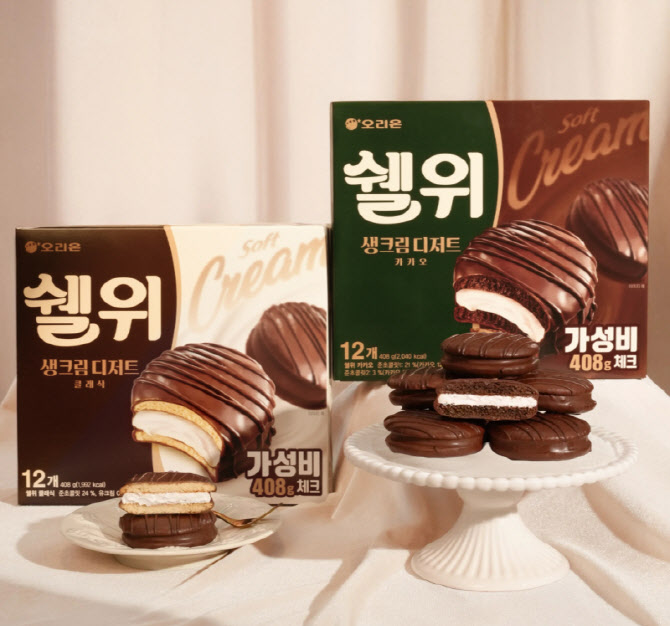오리온 생크림 디저트 쉘위, 출시 50일 만에 1000만개 판매 돌파