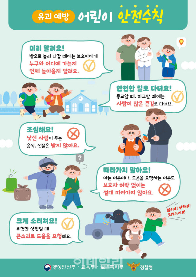 [포토] 금천구, 어린이 유괴 예방 캠페인