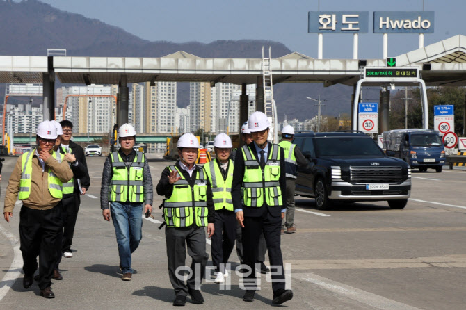 [포토]화도IC 서울방면 28일 개통…남양주시장 "교통정체 개선 기대"