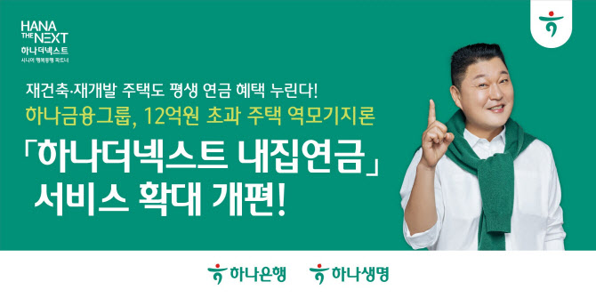 하나금융, 재건축·재개발 조합설립인가 12억 초과 주택까지 ‘연금’ 서비스