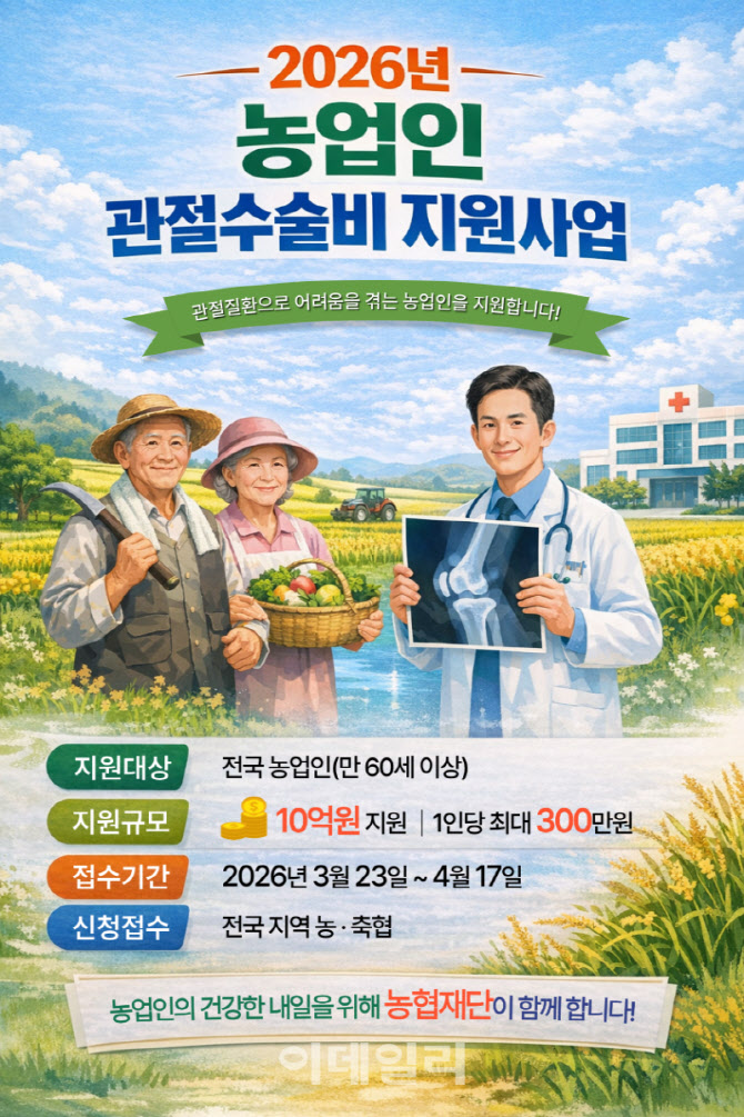 [포토] 농협재단, 농업인 관절수술비 지원