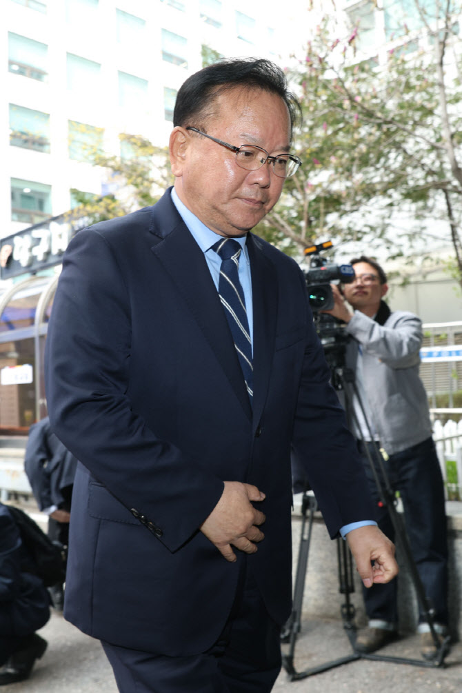 [포토]김부겸 전 총리, 민주당 공관위 면접 출석