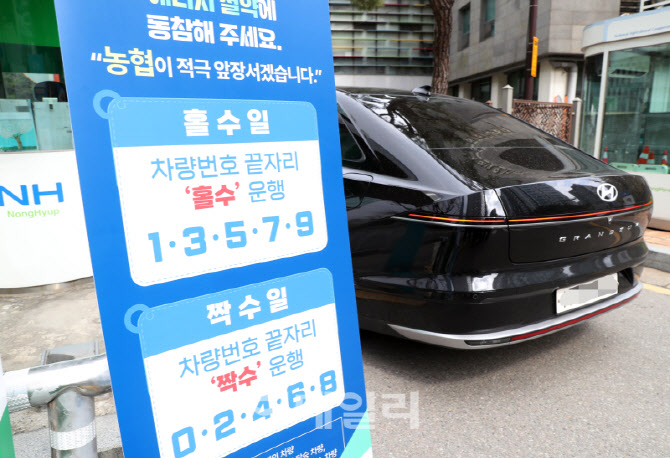 [포토] 농협, 차량 홀짝제