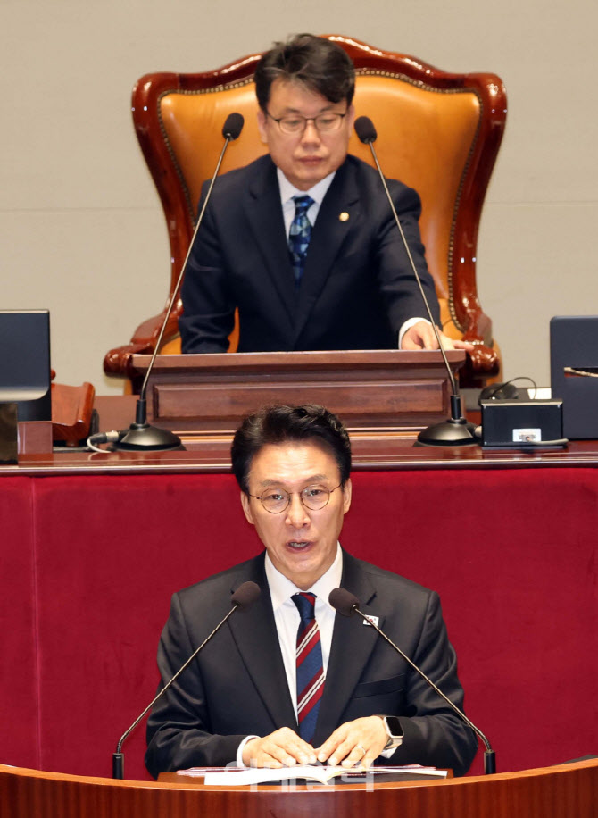 [포토]김민석 국무총리, '추경안 제안설명'