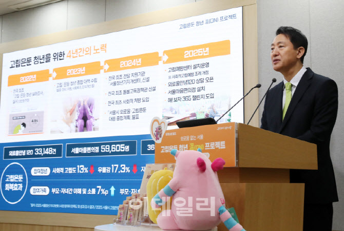 [포토] 오세훈, "고립운둔 청년 지원하겠다"