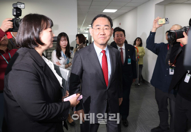[포토]주호영, '가처분 항소심 보고 최종 판단...장동혁 결단하라'