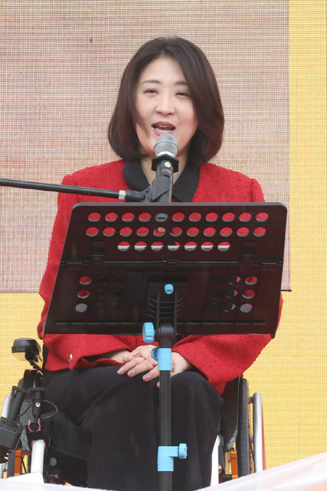 [포토]최보윤 국민의힘 의원 축사