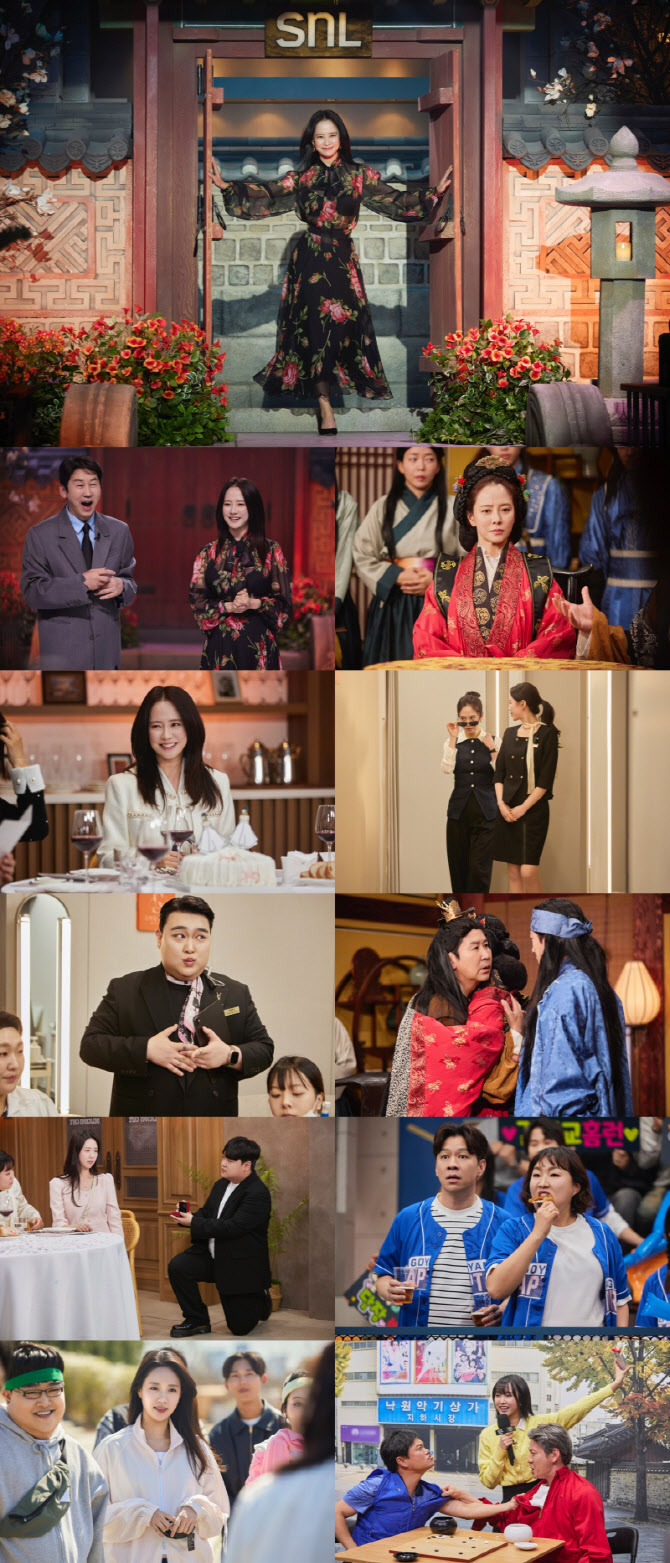 송지효, '런닝맨' 떠나 'SNL 코리아'로… 지예은과 신경전