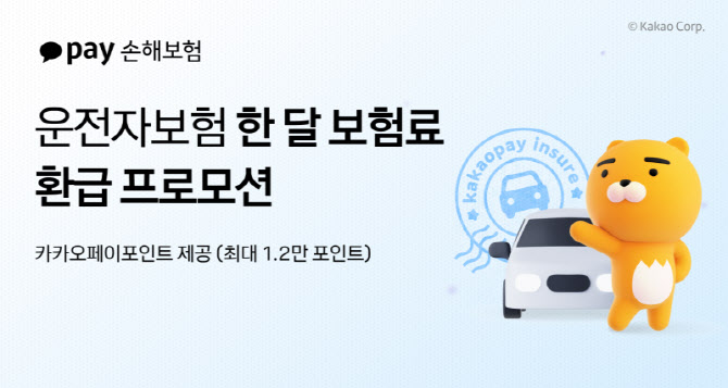 카카오페이손보, 해외여행보험 가입자 대상 '운전자보험 한 달 보험료 환급'