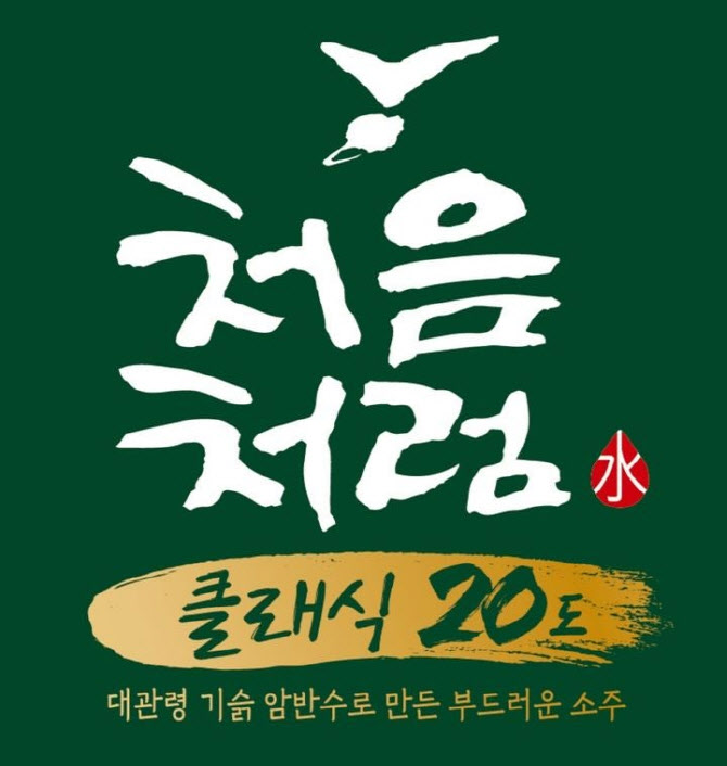 롯데칠성, 20도 소주 다시 내놓는다… ‘처음처럼 클래식’ 출시 예정