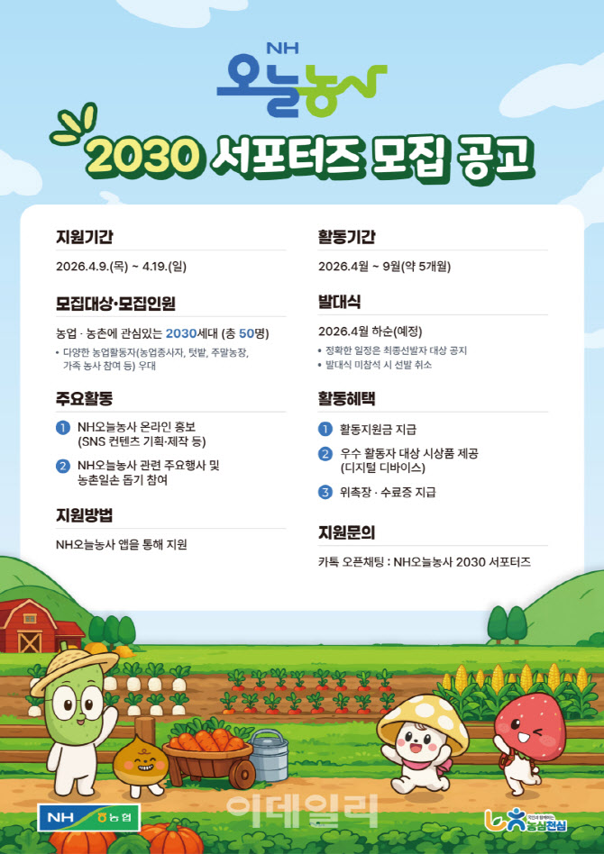 [포토] 'NH오늘농사 2030 서포터즈' 모집