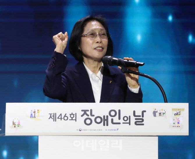 [포토] 장애인의날 개식 선언하는 이경혜 원장