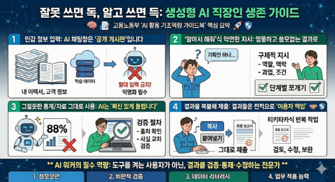 “AI 쓰다가 망했습니다”… 직장인이 자주하는 실수 4가지
