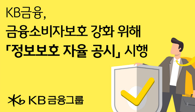 KB금융지주, 정보보호 자율공시 선제 추진…“소비자보호 강화”