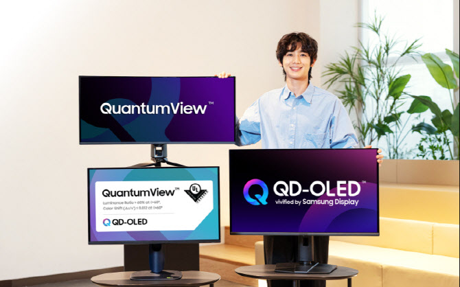 삼성디스플레이 "QD-OLED, 측면에서도 우수한 밝기 유지"
