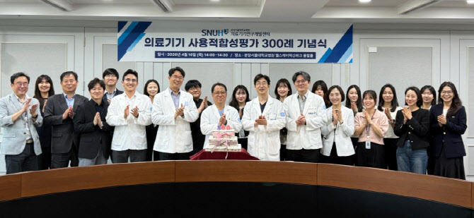 분당서울대병원 의료기기연구개발센터, 사용적합성평가 300례 달성