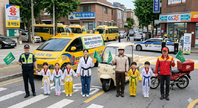 경찰·집배원·태권도 관장, '어린이 등하굣길' 365일 지킨다