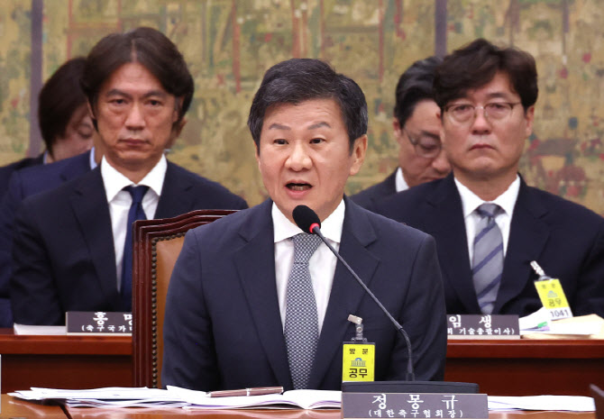 '정몽규 징계 취소 소송 패소' 축구협회 "내부 검토 후 방침 정할 것"
