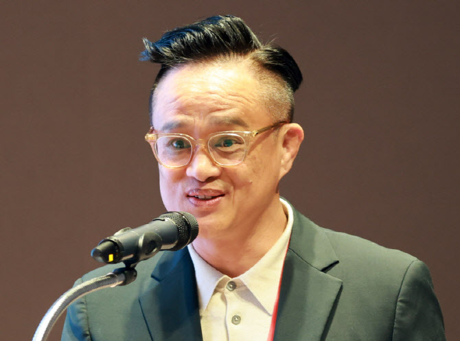 [포토]발표하는 남윤호 핑거·마인크레딧체인 대표이사