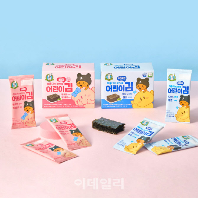 어린이김 시장 공략 나선 성경식품…무조미·순한김 2종 출시