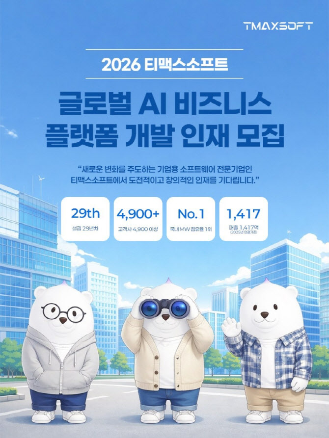티맥스소프트, 글로벌 AI 비즈니스 플랫폼 개발 인재 채용