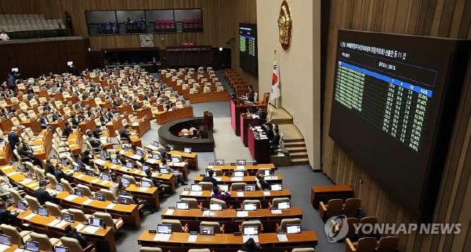'인천 기초의원 125→128명'...선거법 개정안, 국회 본회의 통과