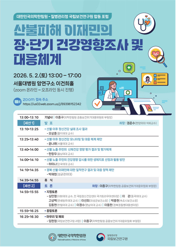 산불 이후 '건강 후유증' 들여다본다…이재민 추적 연구 추진