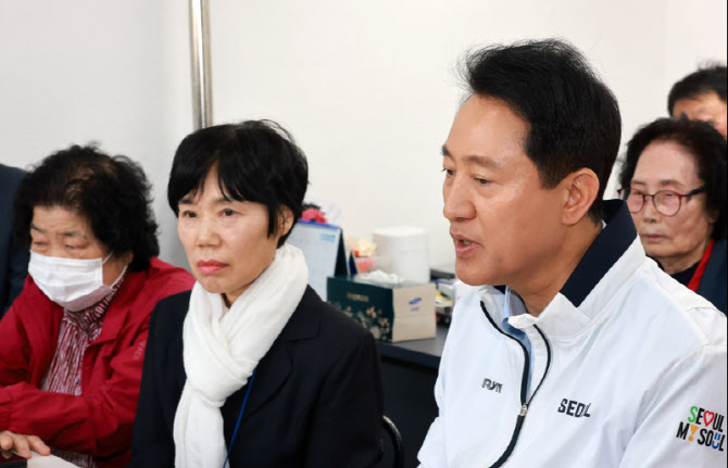 [포토]구로구 온수역 역세권 활성화사업 현장 찾은 오세훈 시장