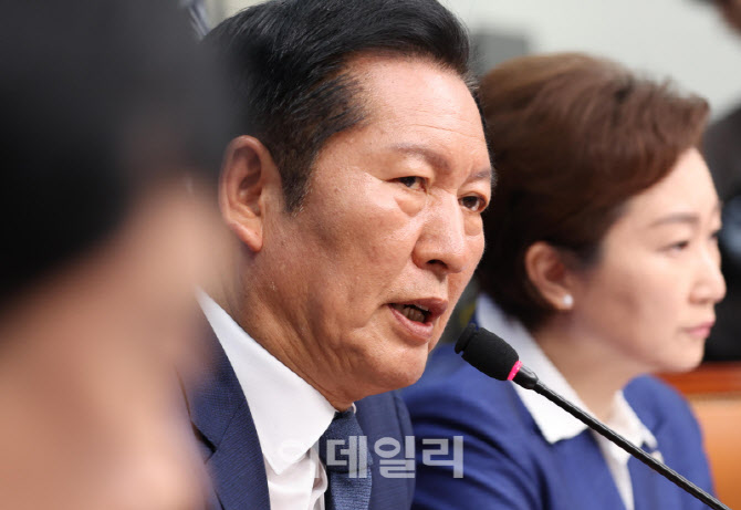 [포토]'모두발언하는 정청래 대표'