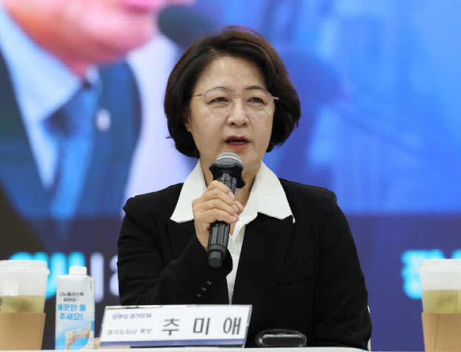 추미애 "양향자 후보, 어려울 때마다 책임 회피…6선 선배에게 배우길"