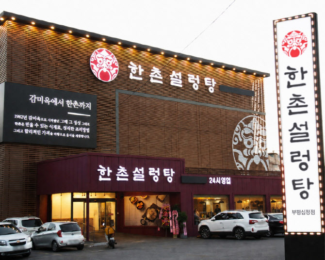 한촌설렁탕, 가맹점 5년 운영 지속률 75% 기록…평균 대비 2.8배