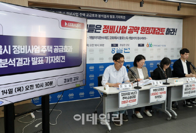 [포토] 경실련, 정비사업 원점재검토하라~